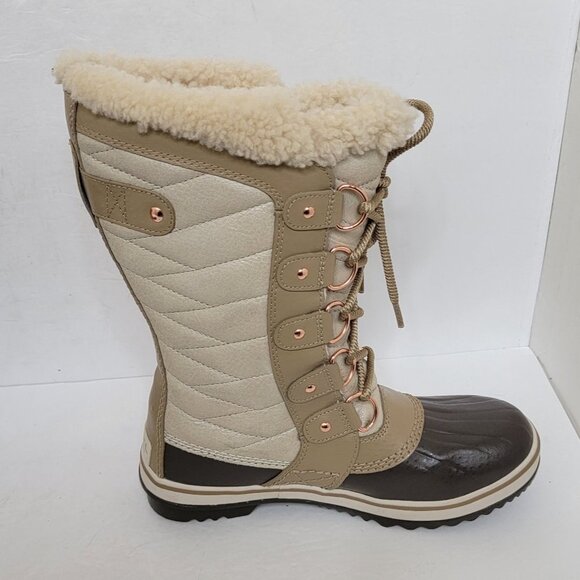Sorel Tofino II Holiday Snow Boots Winter Tan Insulated Size 6 - Picture 5 of 16